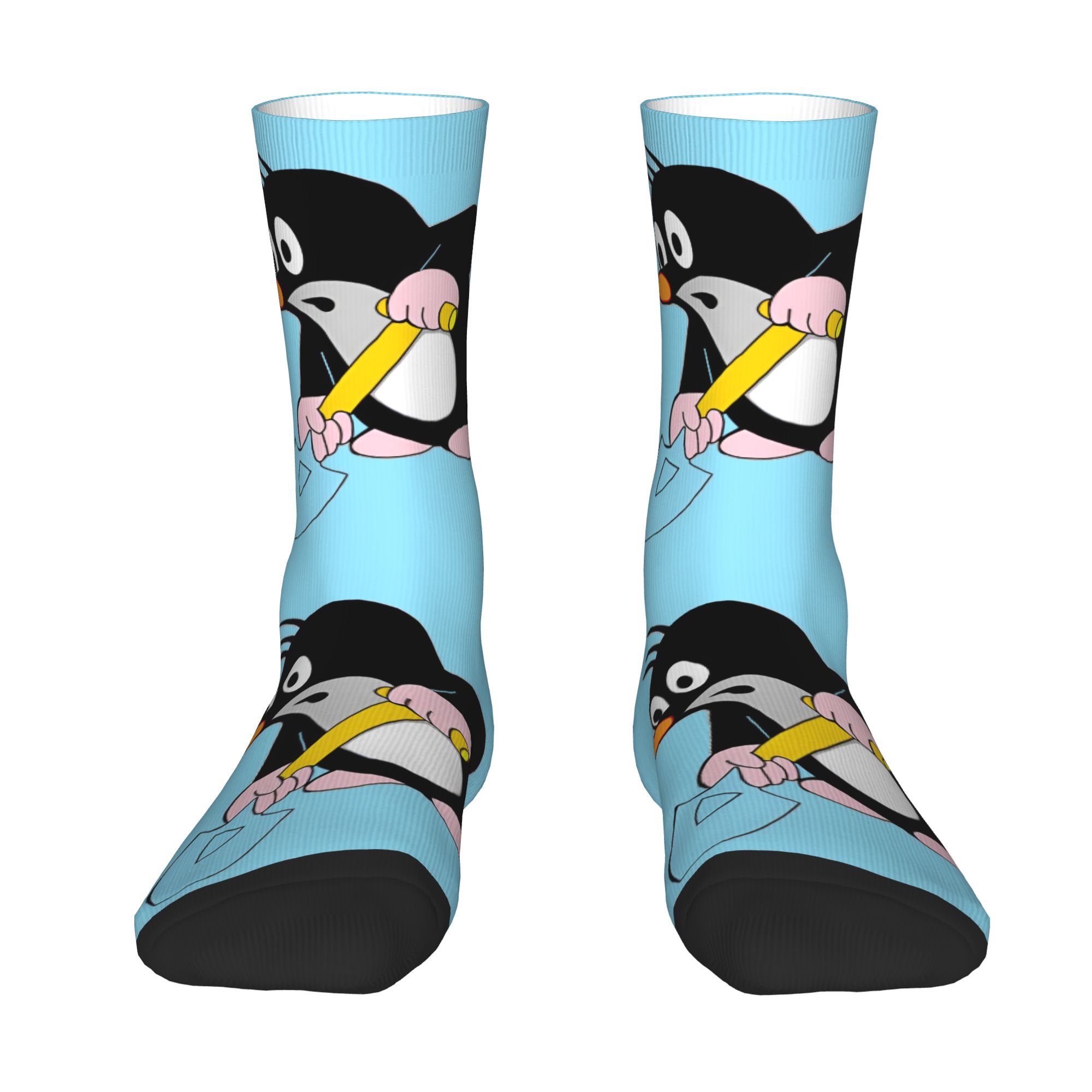 Dress Sock Men - ถุงเท้าลายการ์ตูน Krtek แบบตลกสำหรับผู้ชายและผู้หญิง ถุงเท้าแฟชั่นแบบครูว์ที่ให้ความอบอุ่น