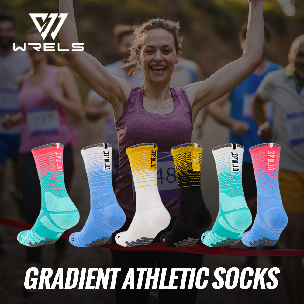 Wool Hiking Sock - WRELS 1/2/3 ถุงเท้ากีฬาแบบมีเบาะรองรับแรงกระแทก ระบายอากาศได้ดี เหมาะสำหรับวิ่ง เดิน