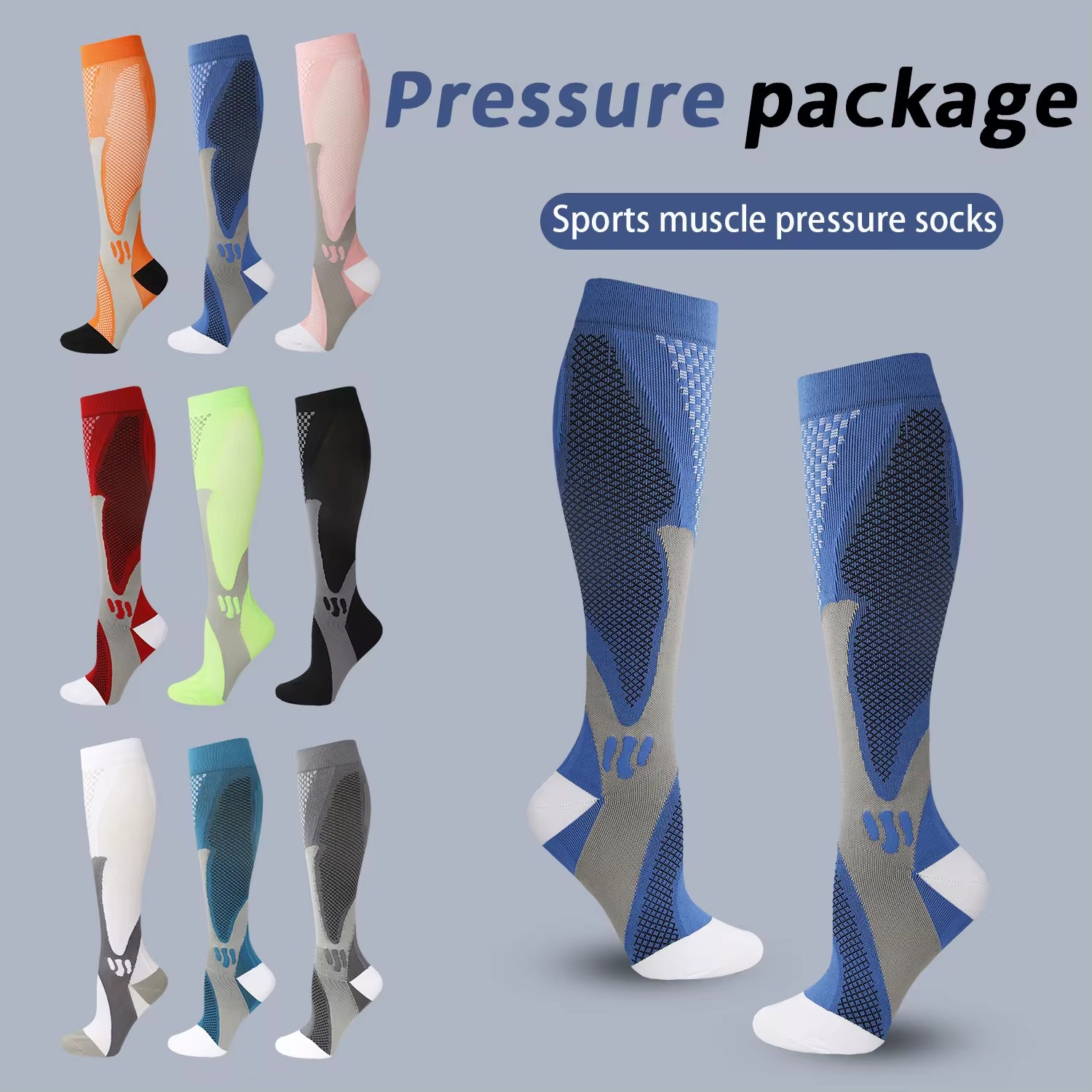 Compression Sock Medical - ถุงเท้ากีฬาแบบรัดกล้ามเนื้อ Brothock Medical สำหรับผู้ชายและผู้หญิง แรงกด 20-30