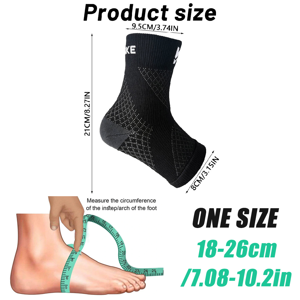 ถุงเท้าพยุงข้อเท้าและข้อเท้า 1 - Ankle Brace Sock บทวิจารณ์และราคา
