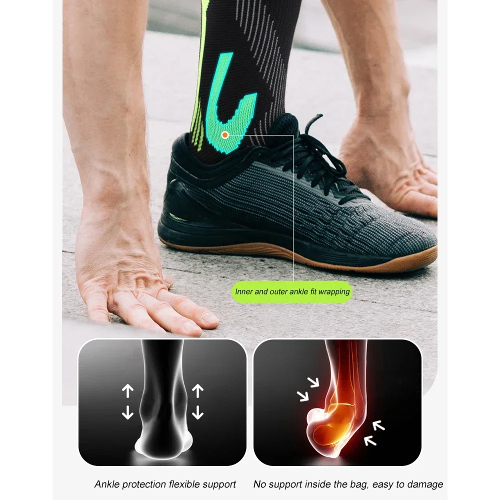 ปลอกรัดข้อเท้าแบบบีบอัด 1 ชิ้น - Ankle Brace Sock บทวิจารณ์และราคา