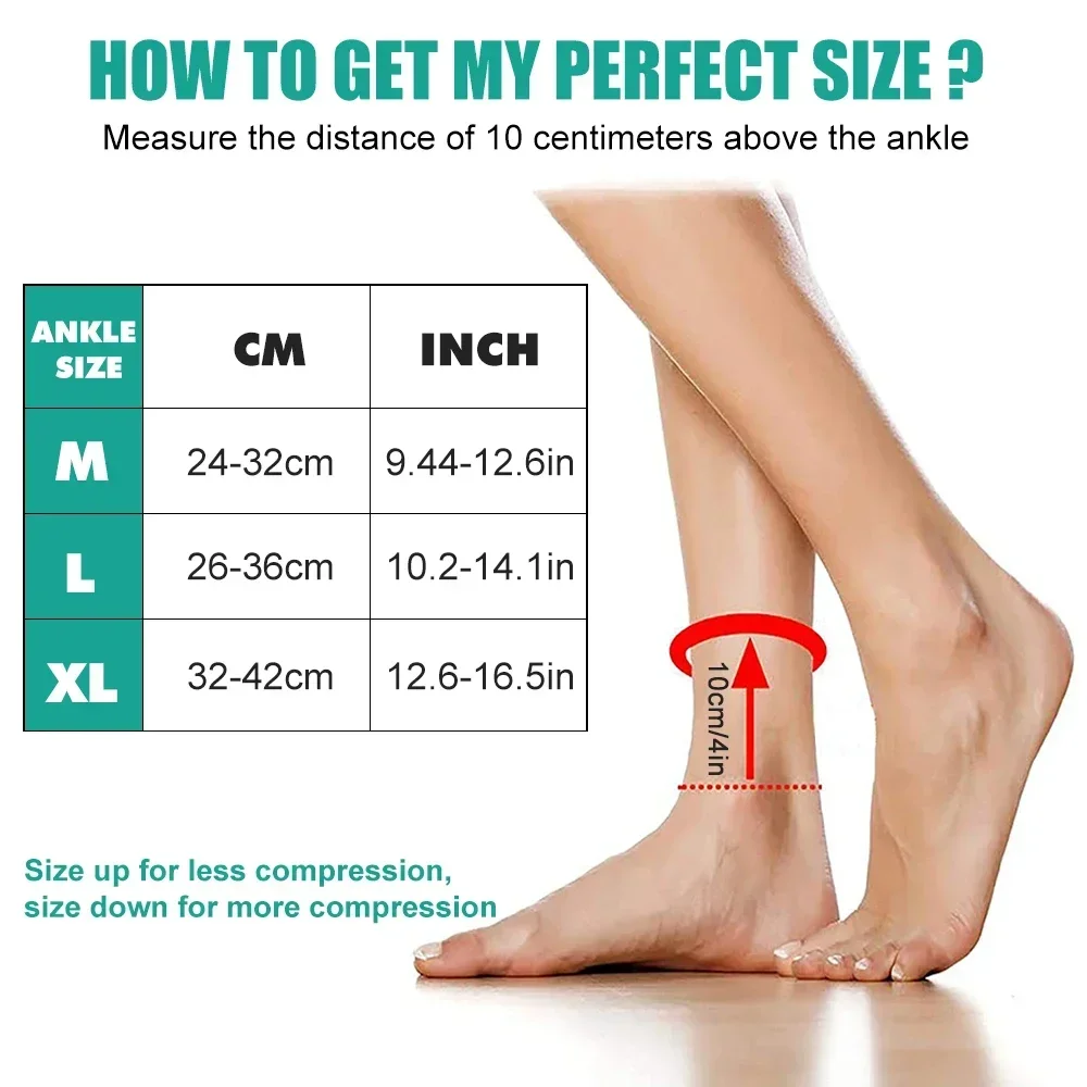 ปลอกรัดข้อเท้าแบบบีบอัด 1 ชิ้น - Ankle Brace Sock บทวิจารณ์และราคา