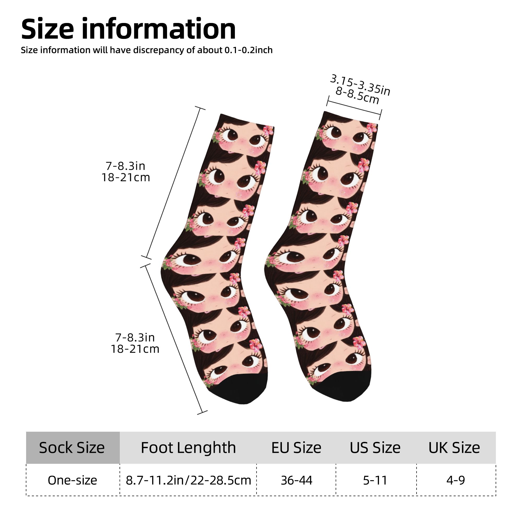 ถุงเท้าลายการ์ตูนสาวตาโตแบบกำห - Dress Sock Men บทวิจารณ์และราคา