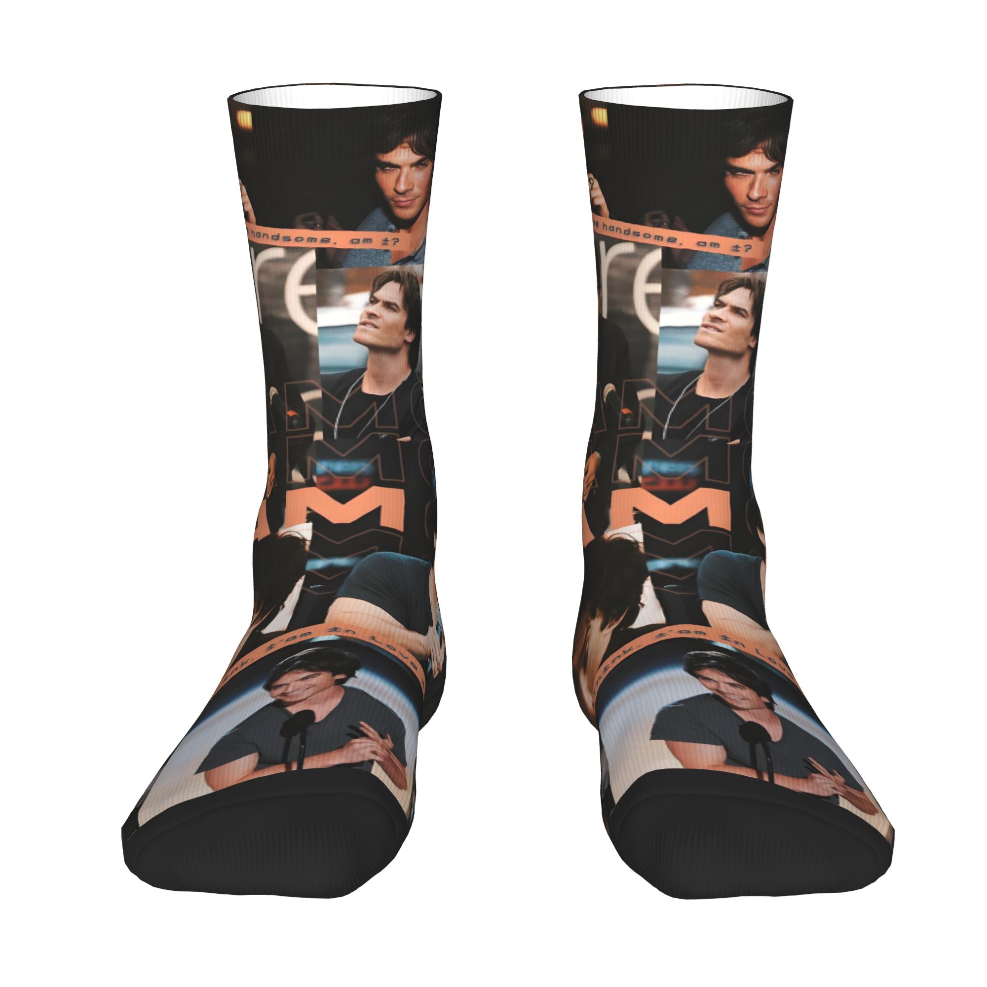 ถุงเท้าแฟชั่นลาย The Vampire D - Dress Sock Men บทวิจารณ์และราคา