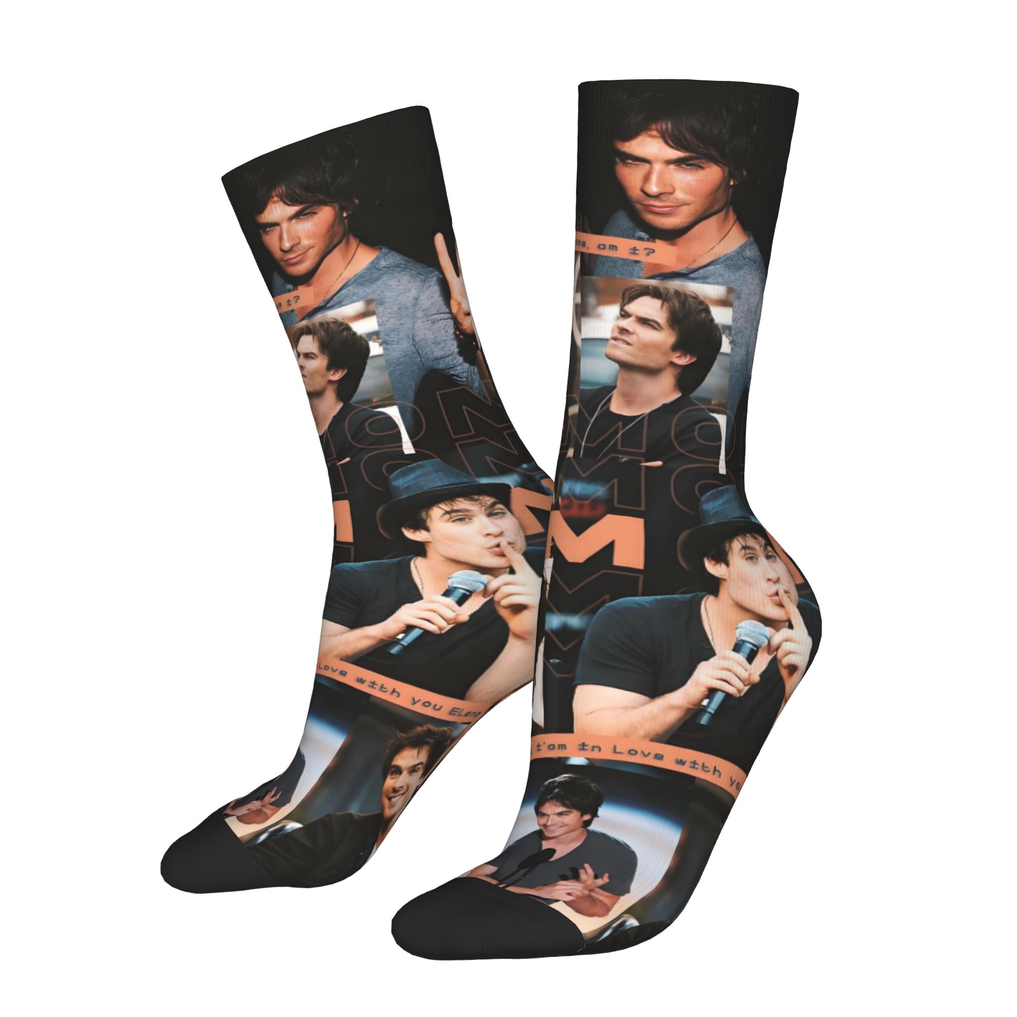 ถุงเท้าแฟชั่นลาย The Vampire D - Dress Sock Men บทวิจารณ์และราคา
