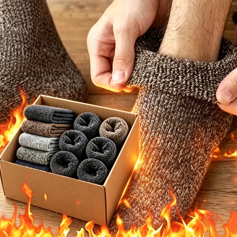 ถุงเท้ากันหนาวหนาสำหรับผู้ชาย  - Thermal Sock Winter บทวิจารณ์และราคา