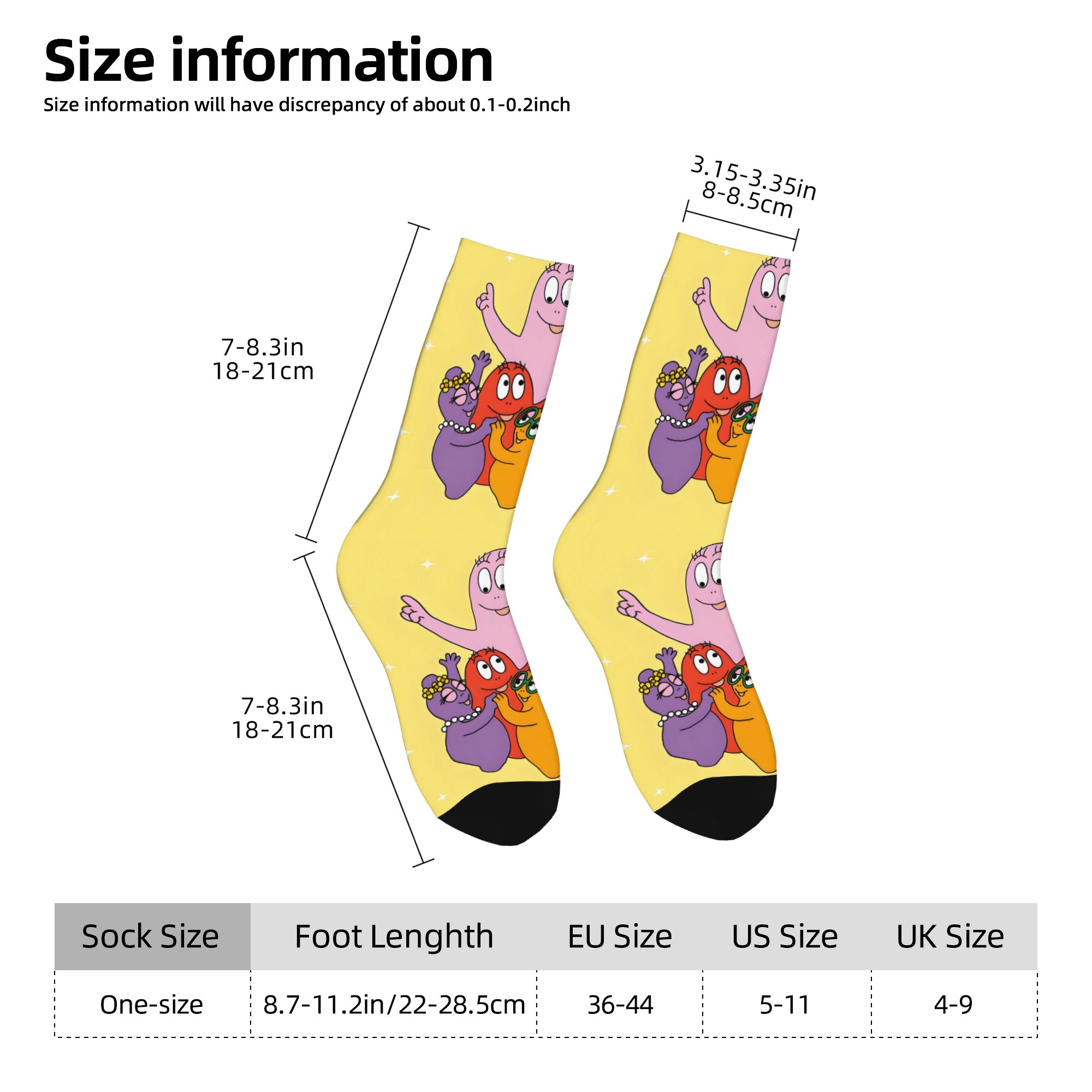 ถุงเท้าลายการ์ตูนบาร์บาปาป้าสุ - Dress Sock Men บทวิจารณ์และราคา