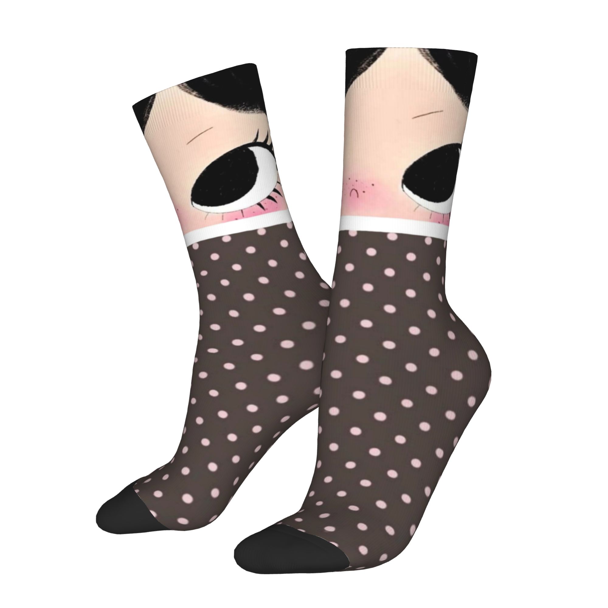 ถุงเท้าลายการ์ตูนสาวตาโตแบบกำห - Dress Sock Men บทวิจารณ์และราคา
