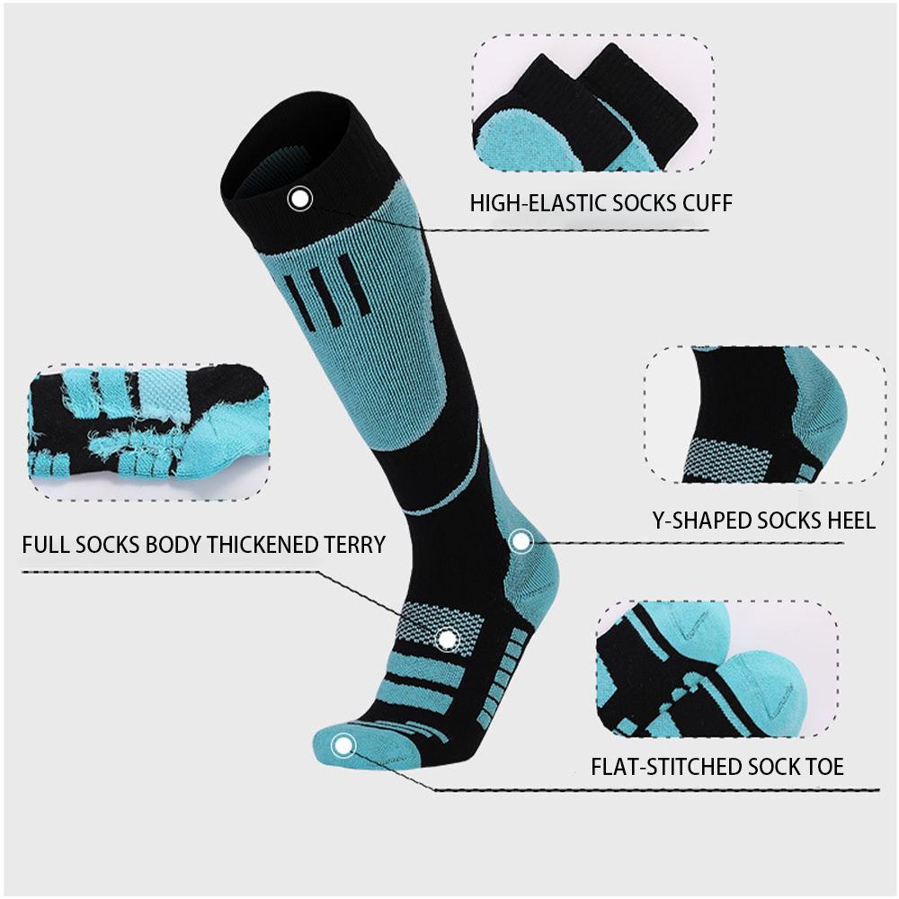 แอล ● ถุงเท้าสกีแบบยาวถึงเข่า  - Thermal Sock Winter บทวิจารณ์และราคา