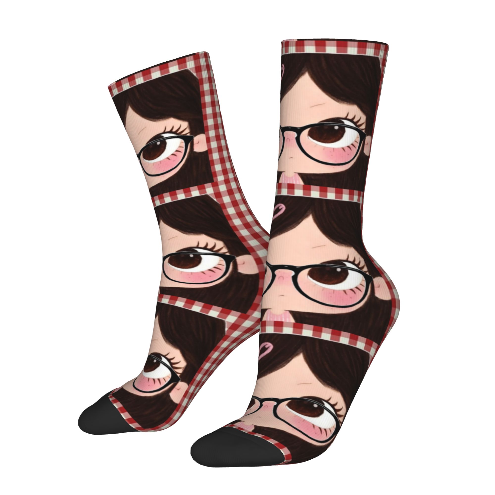 ถุงเท้าลายการ์ตูนสาวตาโตแบบกำห - Dress Sock Men บทวิจารณ์และราคา