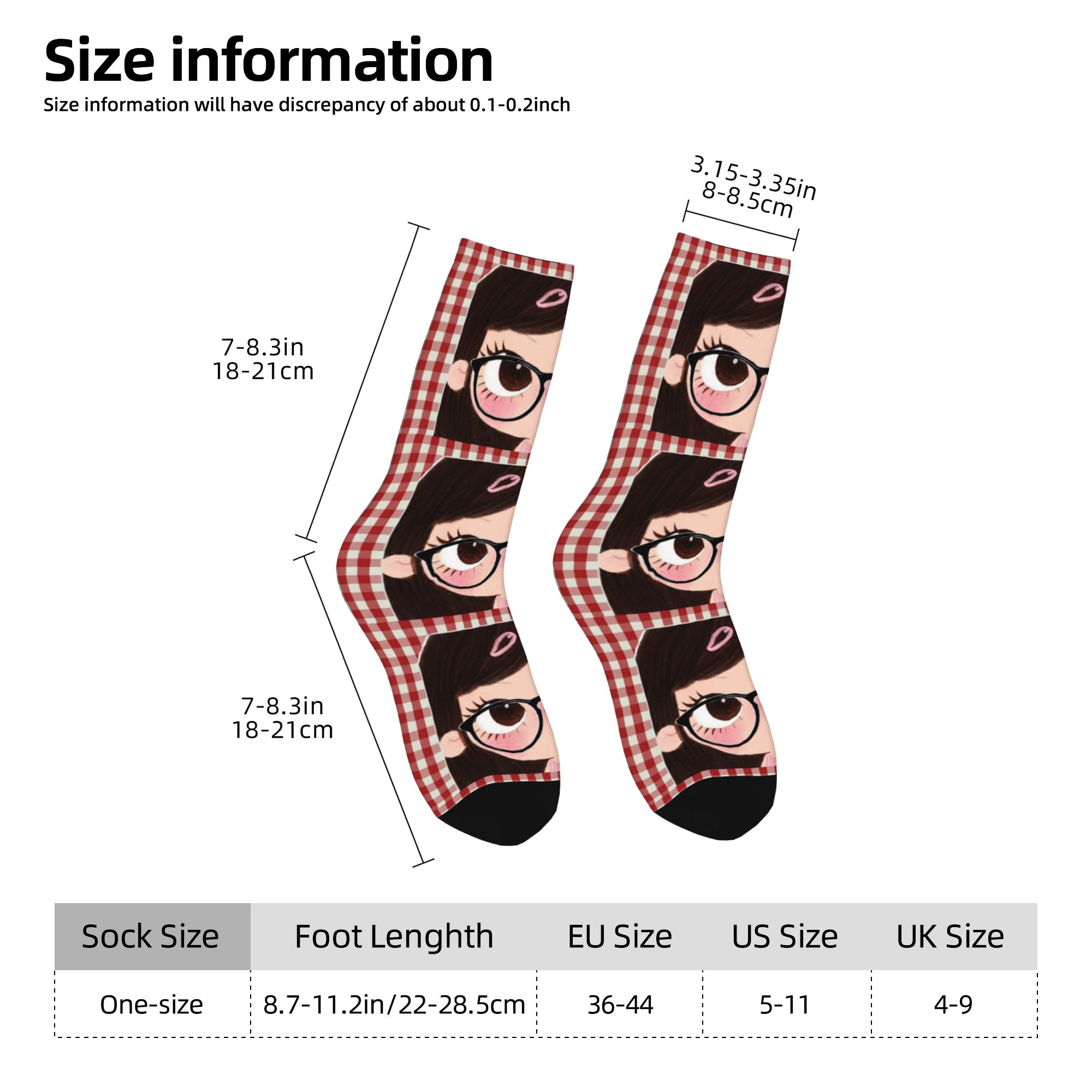 ถุงเท้าลายการ์ตูนสาวตาโตแบบกำห - Dress Sock Men บทวิจารณ์และราคา