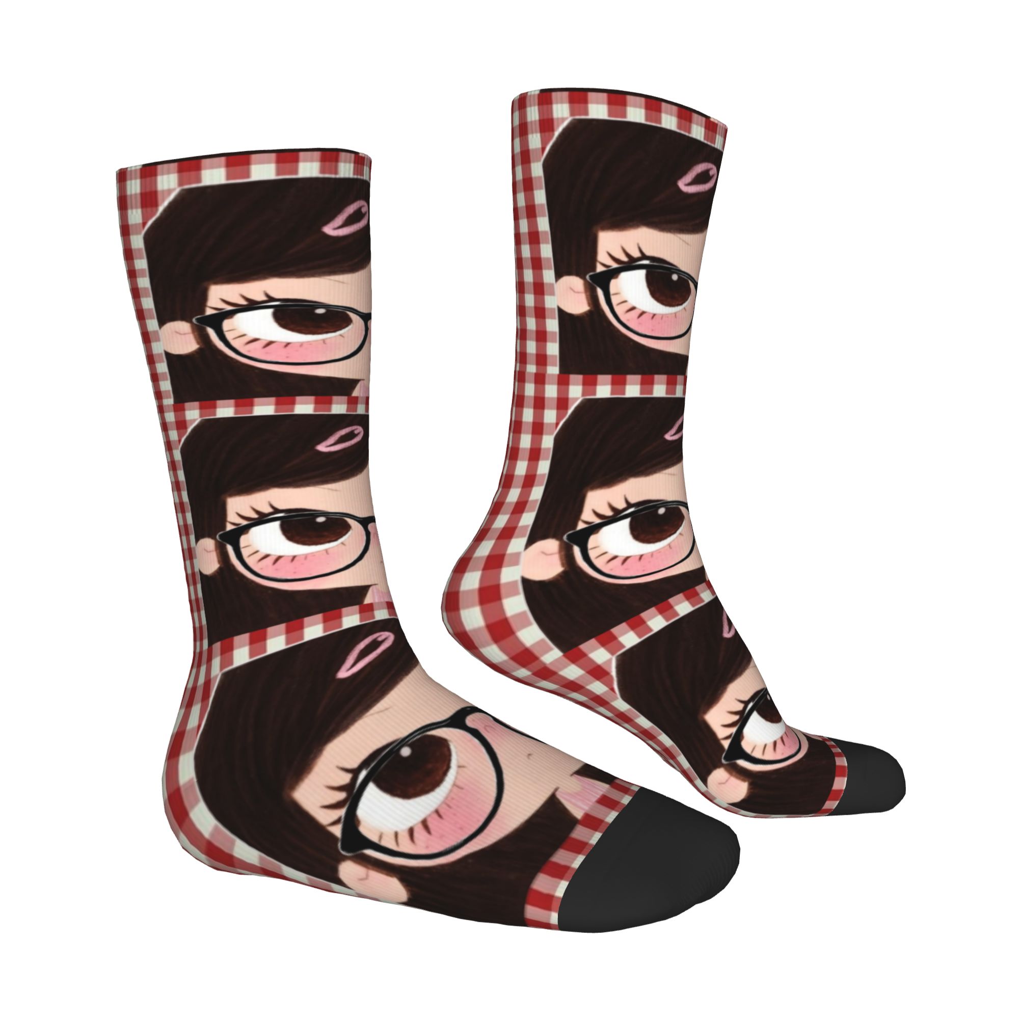 ถุงเท้าลายการ์ตูนสาวตาโตแบบกำห - Dress Sock Men บทวิจารณ์และราคา